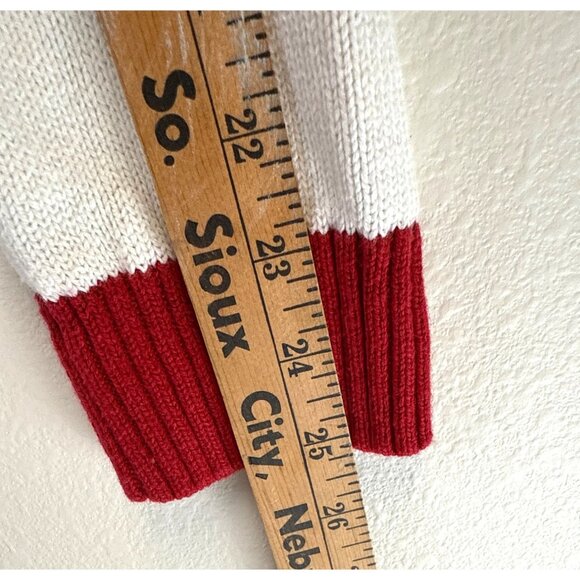 Ugly Christmas Sweater Men's Santa on a Motorcycle Size Medium Black Gray - Picture 8 of 11